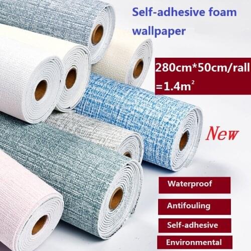 3D Three-dimensional Brick Pattern Wall Stickers Household Renovation Thickened Anti-collision Self-adhesive Paper