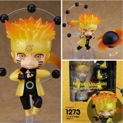 Animation Dolls Anime Naruto Uzumaki Naruto 1273# Movable Clay Doll Q Version Model Collectible Toys Desktop Decoration Gifts