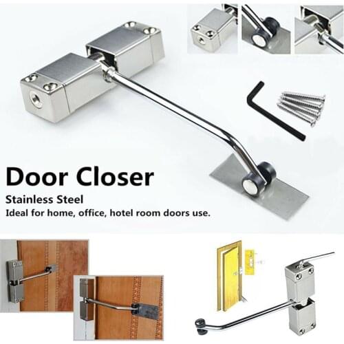 Automatic Door Closer buffer Adjustable Automatic Strength Spring Hinge Fire Rated Door Channel Hardware Soft Closing 20-30KG