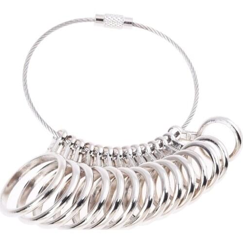 Zinc Alloy Finger Ring Sizer Gauge Jeweler Sizing Tool US Size: 1-13