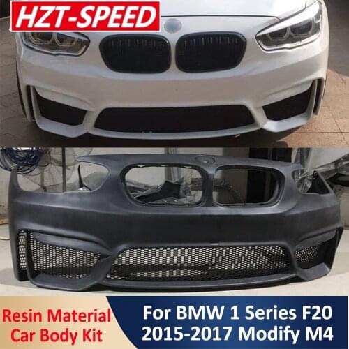 F20 Modify M4 Type Resin Unpainted Front Band Rear Bumper Lip Car Body Modification Kit For BMW 1 Series F20 2015-2017