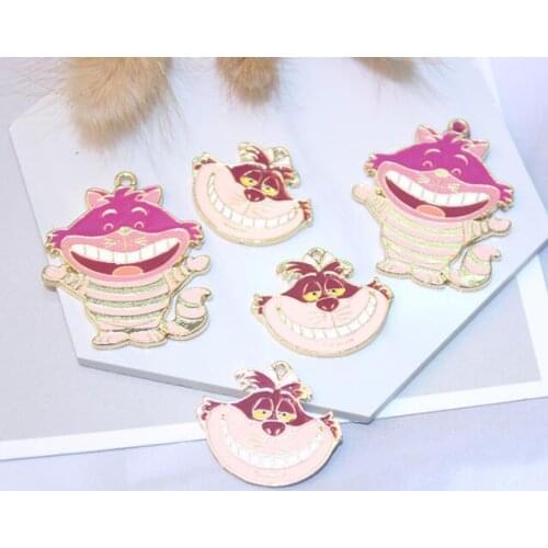 Hot Sale 100 pcs Cat Charm Pendants DIY Jewelry Making Accessories