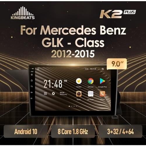 KingBeats Android 10 Octa-Core head unit HU 4G in Dash Car Radio Multimedia Video Player Navigation GPS For Mercedes Benz GLK - Class X204 2012 - 2015 no dvd 2 din Double Din Android Car Stereo 2din