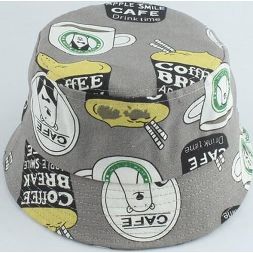 Summer Baby Sun Hat Boys Girls Fishing Cap Kids Panama Cartoon Bucket Hats UV Protection Foldable Fisherman Hat