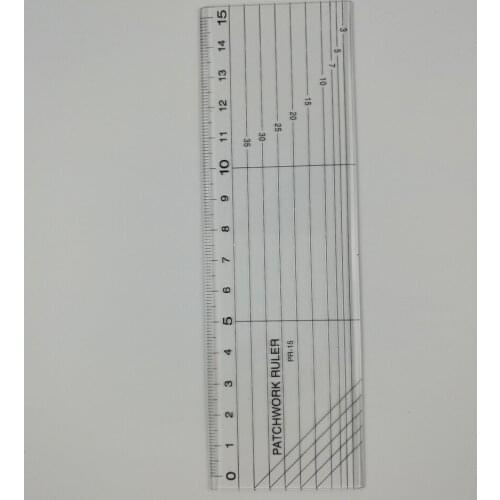 Patchwork DIY Tailor Rulers Transparent Sewing Accessories Fabric Sewing Measure Patchwork Rectangle Ruler Drawing Ruler 15CM
