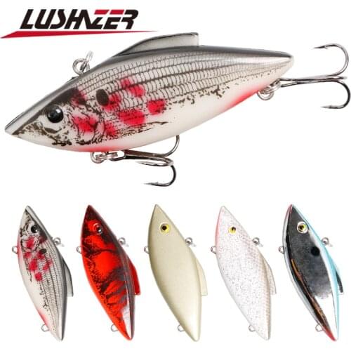 LUSHAZER VIB Pike 7.5cm 16.5g Fishing Lure Hard Bait Plastic Artificial Saltwater Pesca Carp Fishing tackle