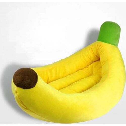 Cute Banana Dog Bed House Cushion Pet Cat Mat Pet Bed For Small/Medium Dogs Washable Hond Camas para perro legowisko dla psa