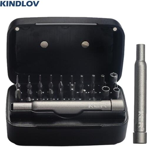 KINDLOV Mini Screwdriver Set 31 In 1 Magnetic CR-V Screwdriver Bit Set Slotted Torx Hex Screw Driver Bits Repair Household Tools