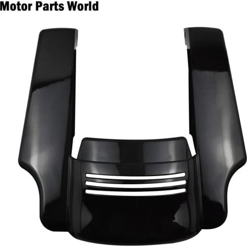 Motorcycle Bright Black 5" Extended Rear Fender Extension Filler For Harley Touring Street Road Glide 2014-2017 2018