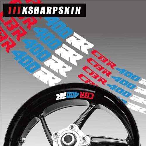 New Motorcycle tire reflective sticker creative wheel rim logo decal moto Decorative accessories For BMW CBR400RR cbr 400 rr