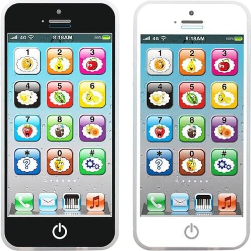 Pretend Phones Toddlers Kid Interactive Cell Phone Toy Play & Learn Durable