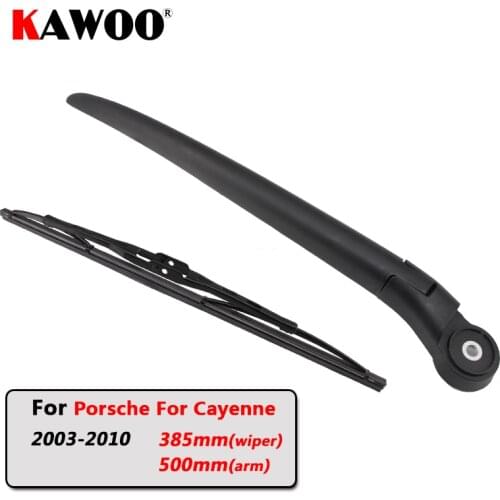 KAWOO Car Rear Wiper Blade Blades Back Window Wipers Arm For Porsche For Cayenne Hatchback (2003-2010) 385mm Car Accessories