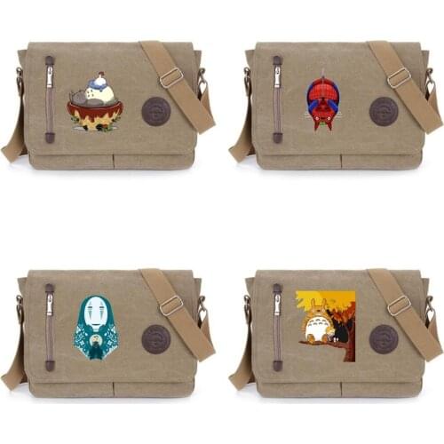 My Neighbor Totoro shoulder bag student bookbag Messenger Bags for Teens Boys Crossbodybag Women Travel Shoulder Bags