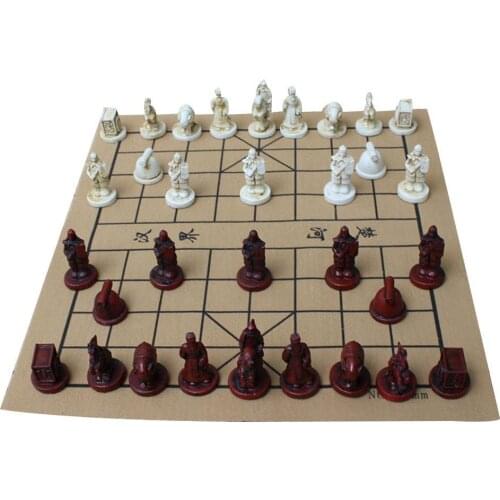 Vintage Chinese Terra Cotta Warriors Chess Game Collectibles Entertainment Gifts