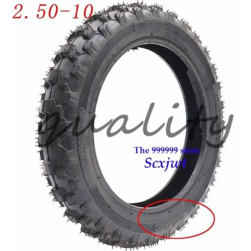 2.50-10 Inner and Outer tires for front or rear tires 10 inch motocross motocross pit bike 49CC two-stroke