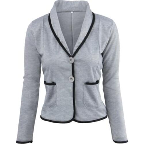 Women Blazer 2021 Autumn Bodycon Ladies Blazer Office Work Wear Business Jacket Top Elegant Outwear