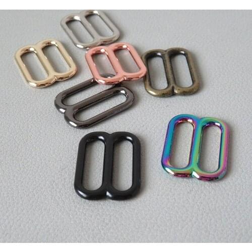 20Pcs/Lot 20mm Metal Buckle Adjuster Bag Backpack Handmade Accessory Belt Loop Hardware Dog Pet Collar Garment Harness Clasp