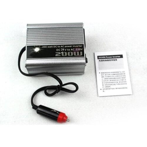 200W USB port charger 24V DC to AC 220V modified sine wave car voltage transformer Auto Power Inverter Converter