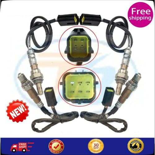 4pcs Upstream+Downstream O2 Oxygen O2 Sensor For 2011-2013 Infiniti QX56 V8 5.6L