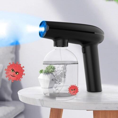 500ML Wireless Electric Sanitizer Sprayer Disinfects Blue Light Nano Steam Spray Gun Sterilizing Nano Spray Gun For Home Office