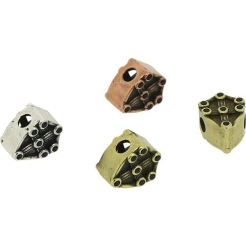 Dankaishi Jewelry Accessories Charm Connectors Findings for DIY Bracelet Making Triangle Shape Vintage Style Gold Color Gift