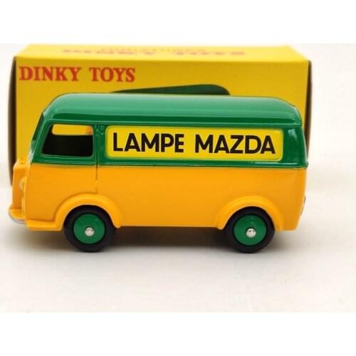 Atlas 1/43 Dinky Toys 25B For P~geot Fourgon Tole D.3.A LAMPE MAZDA Green Diecast