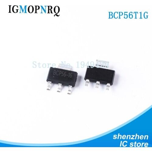 50PCS BCP56T1G SOT223 BCP56 Bipolar junction transistor (BJT) 1A 100V NPN new