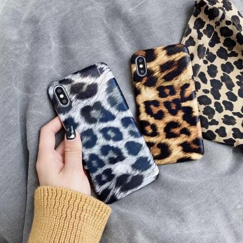 Fashion Leopard grain Pattern PU Leather Back Cover For iPhone 5 5s SE 6 6s X XR Xs Max 7 8 Plus Phone Cases Coque Fundas Capa