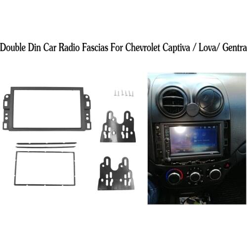 Double 2 Din Car DVD Frame,Audio Fitting Adaptor,Dash Trim Kits,Fascia For Chevrolet Captiva/Lova/Gentra/AVEO