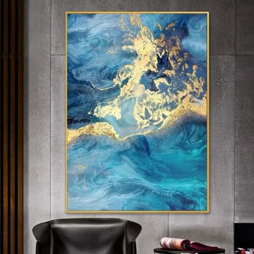 EECAMAIL golden sea of clouds artistic American luxury decoration diamond painting DIY 5d No Frame Full diamond embroidery