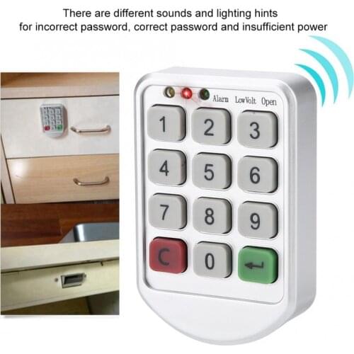 Intelligent Digital Door Code Lock Electronic Password Keypad Number Cabinet Zinc alloy and Plastic Intelligent Cabinet Latch