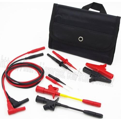 Insulation 4mm Banana test lead wire kit pierce spring test probe crocodile clip test leads for multimeter meter