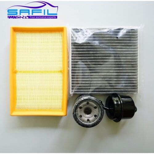 Set filters for SUZUKI swift 1.5 air/ gasoline/ Oil /cabin filter OEM: 13780-62J00-000 95860-63J10-000 15403-77J00 15208-53J00