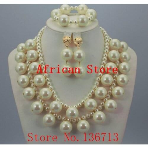 2016 Latest Champagne Gold Crystal Beads Necklace Set With Flower Earrings Jewelry African Costume Wedding Jewelry Sets 917-1