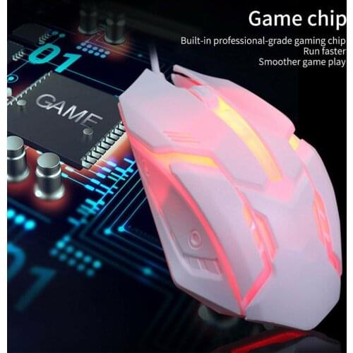 Breathing Light Gaming Mouse With Button LED 1000 DPI USB Computer Mouse Gamer Mice S1 Silent Mause With Backlight For PC Laptop