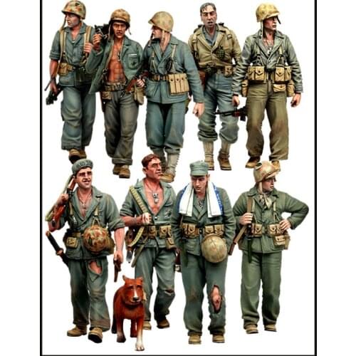 1/35 Resin Figure Model Kit Unassambled Unpainted//E(7.29.38.39.40.41)