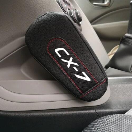Pu Leather Knee Pad handrail pad Interior Car Accessories For Mazda Cx7
