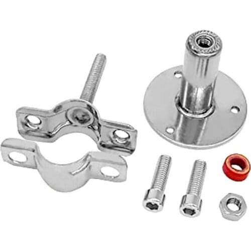 Stainless Steel Wall Mounting, Ceiling Mounting, Pipe Support, 2 Pieces, Adjustable Pipe Bracket, Pipe Straps with Screw