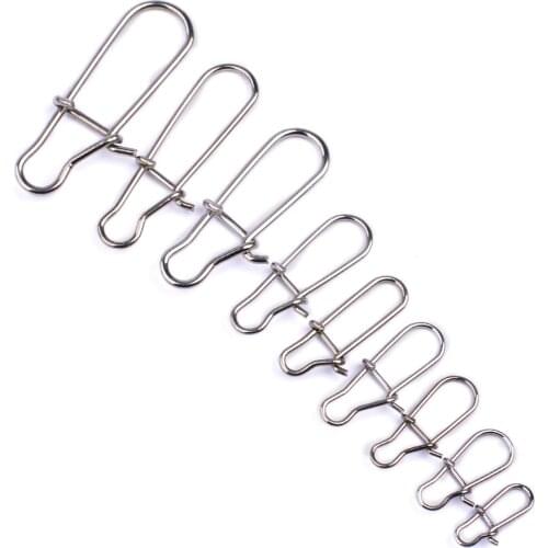 Stainless Steel Super Enhanced Pin Connector Lure Luya Bait Pin (100 Pcs/bag) Fishing Tackle Fishing Lure Fishing Accessories