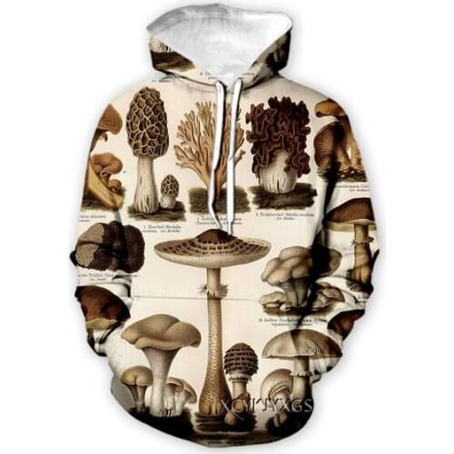 New Mushroom Art 3D Print Causal Clothing Fashion Men Women Tracksuits Crewneck Hoodies Plus size S-7XL harajuku hoodies