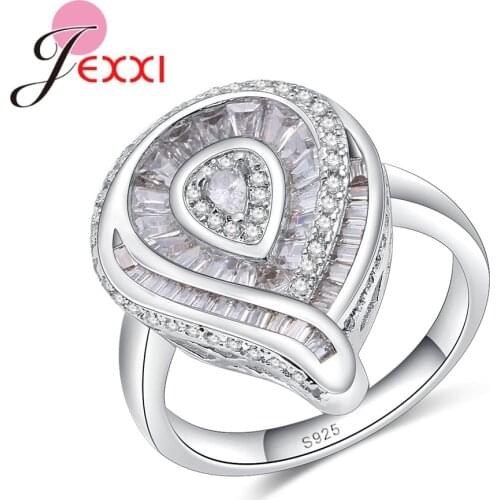 Newest High Quality 925 Sterling Silver Ring Jewelry Mystic Leaf Design Size 6 7 8 9 10 Wholesale Fashion Zircon Bijoux