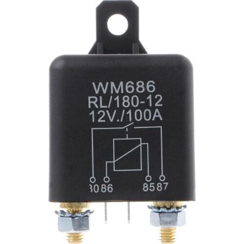 OOTDTY 12V 100Amp Start Relay 4Pin Heavy Duty ON/OFF Switch Split Charge Relay For Car
