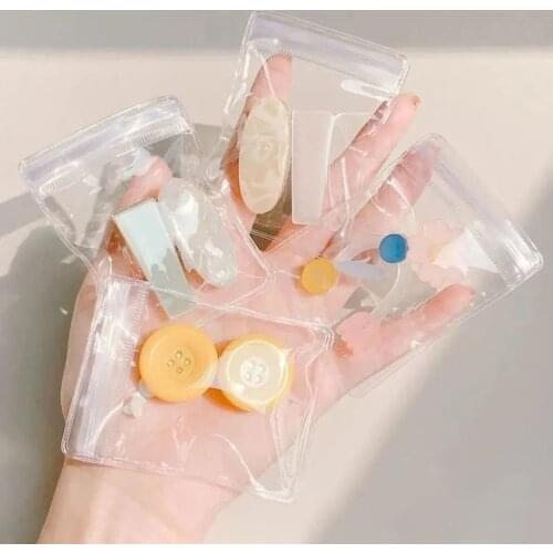 Transparent Jewelry Storage Book High Clear Small Plastic Gifts Jewelry Zip-lock Bag Reclosable Transparent