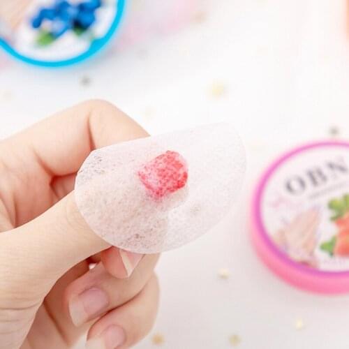 Sale 1PCS Nail Polish Remover Wipes Pads Fruit Smell Towel Paper Instant Oily Nail Gel Remover Vanish Cleanser Wipes Tools