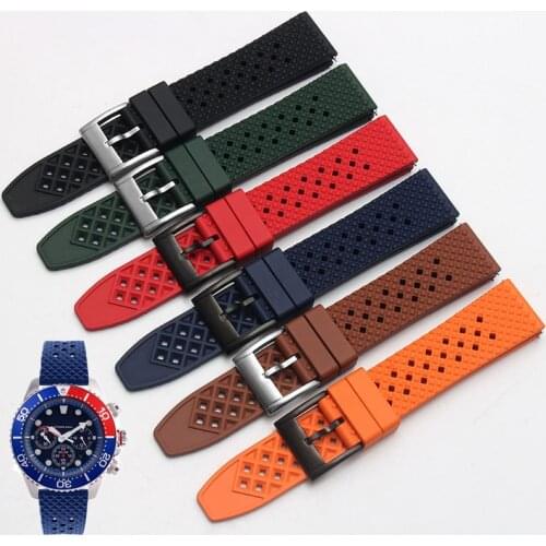 Premium-Grade Fluorine Rubber Watch Strap 18MM 20mm 22mm 24mm Bracelet Quick Release Bar Watchband For Each Brand Watches Band