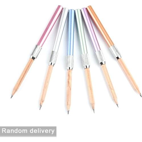Self-Adjustable Metal Pencil Extender Holder Sketch Single Head Pencil Extender Holder Art Write Tool School Office Supplies