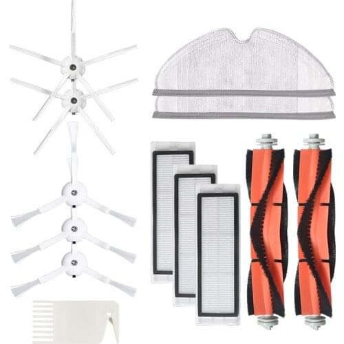 13Pcs Replacements for XIAOMI Roborock S6 S5 E35 E2 Vacuum Cleaner Parts Accessories Side Brushes Filters Roll Brush Rag