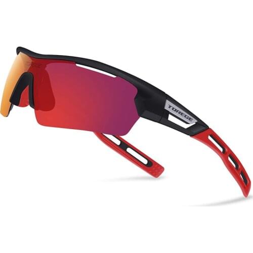 New Polarized Sports Sunglasses for Men Women Fishing Running Driving Brand Designer Black Red Fashion UV400 gafas deportivas