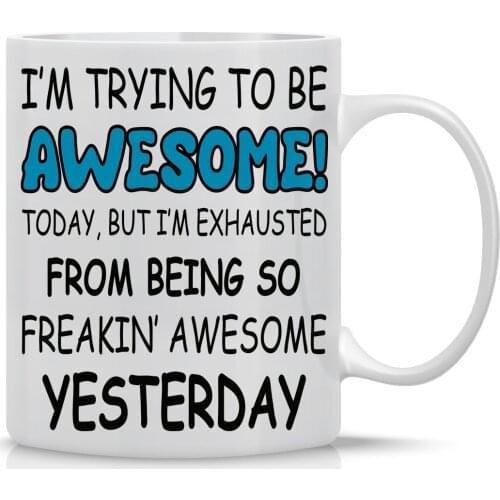 Tim and Ted Novelty Science Tea Cup Mug Um The Element of Confusion White 11OZ