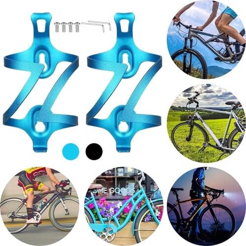 2 PSC Aluminum Bicycle Bottle Cage Bicycle Cup Holder With Screws Wrencheslight Strong Road Mountain Bike Bottle Cage